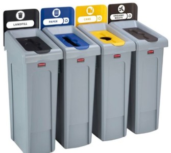 Centro de reciclaje Slim Jim kit 4 depósitos 2057609