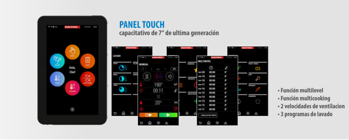 Horno Mixto LEVEL-UP Eléctrico 7xGN 1/1, Mod LUDT107E 2