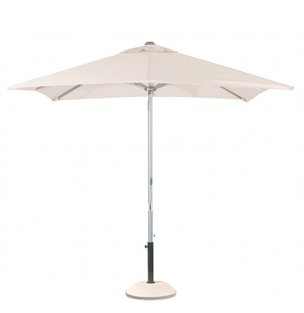 Parasol aluminio lacado color crudo. 2,5x2,5 mts. M7540