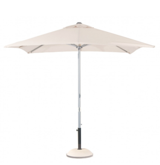 Parasol aluminio lacado color crudo. 2,5x2,5 mts. M7540