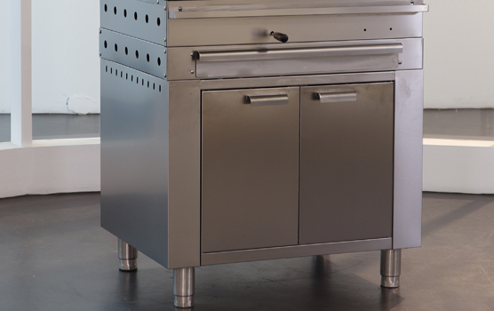 Mesa soporte horno con cajón y estante para horno HB-70-A