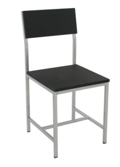 Silla Milano en color negro y gris