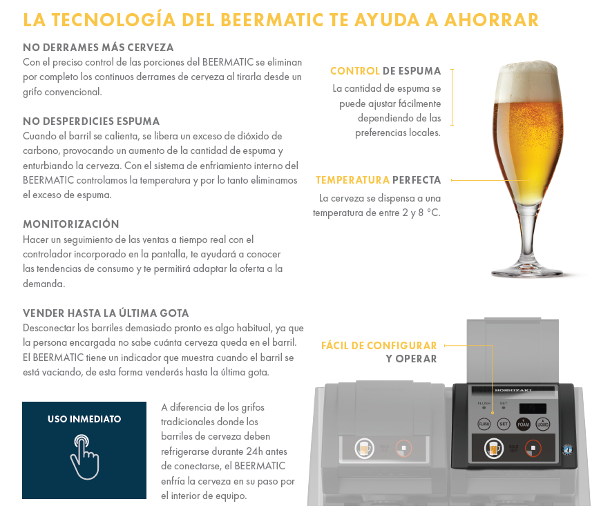 Dispensador de cerveza Beermatic 6