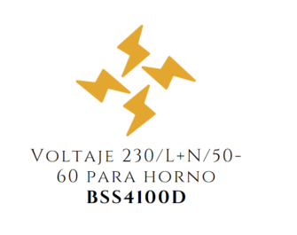 Voltaje 230/L+N/50-60 para horno BSS4100D